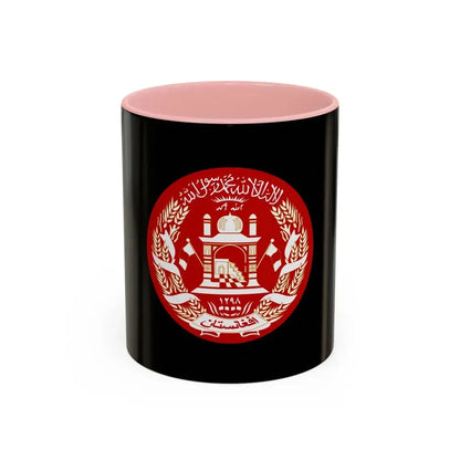 Standard of the President of Afghanistan 2004 to 2013 - Accent Coffee Mug 11oz Pink - Go Mug Yourself