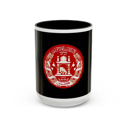 Standard of the President of Afghanistan 2004 to 2013 - Accent Coffee Mug 15oz Black - Go Mug Yourself