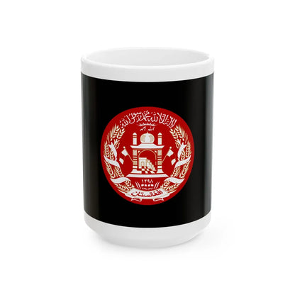Standard of the President of Afghanistan 2004 to 2013 - White Coffee Mug 15oz - Go Mug Yourself
