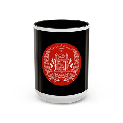 Standard of the President of Afghanistan - Accent Coffee Mug 15oz Black - Go Mug Yourself