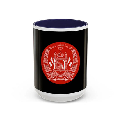 Standard of the President of Afghanistan - Accent Coffee Mug 15oz Navy - Go Mug Yourself