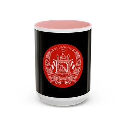 Standard of the President of Afghanistan - Accent Coffee Mug 15oz Pink - Go Mug Yourself