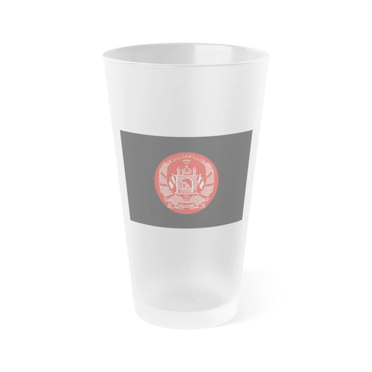 Standard of the President of Afghanistan - Frosted Pint Glass 16oz-16oz-Frosted-Go Mug Yourself