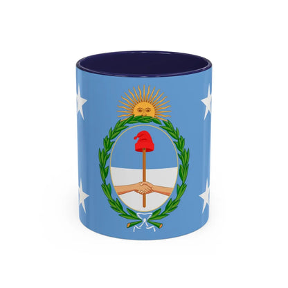 Standard of the President of Argentina Afloat - Accent Coffee Mug 11oz Navy - Go Mug Yourself