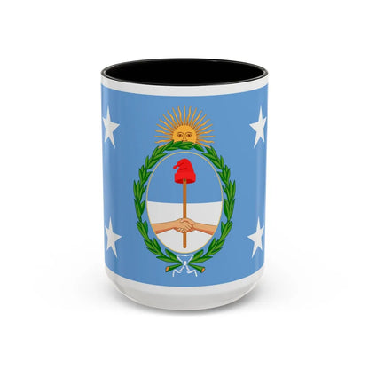 Standard of the President of Argentina Afloat - Accent Coffee Mug 15oz Black - Go Mug Yourself