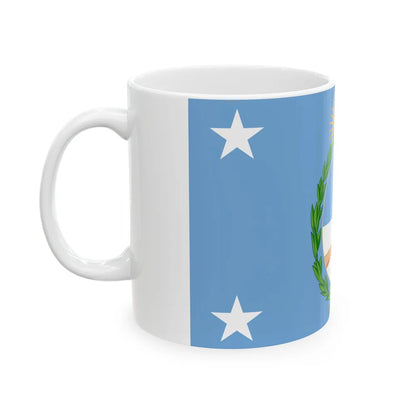Standard of the President of Argentina Afloat (Argentina) White Coffee Mug - Go Mug Yourself