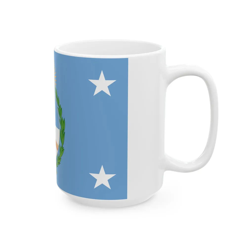 Standard of the President of Argentina Afloat (Argentina) White Coffee Mug - Go Mug Yourself