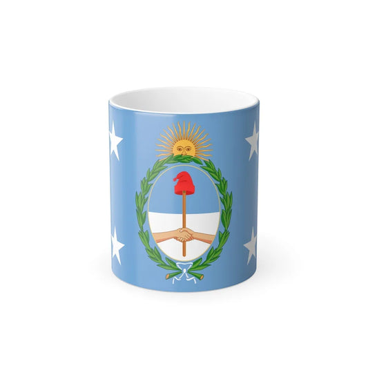 Standard of the President of Argentina Afloat - Color Changing Coffee Mug-11oz-Go Mug Yourself