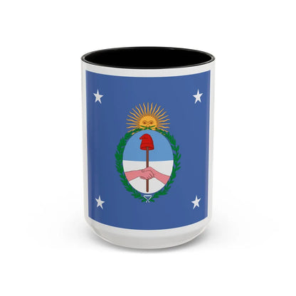 Standard of the President of Argentina Land - Accent Coffee Mug 15oz Black - Go Mug Yourself