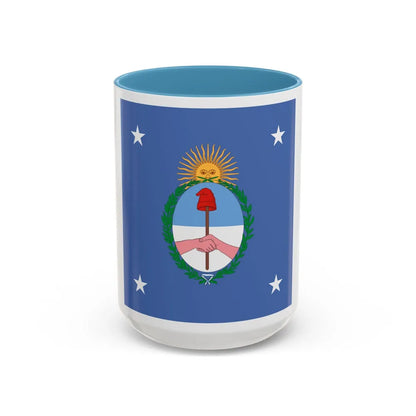 Standard of the President of Argentina Land - Accent Coffee Mug 15oz Light Blue - Go Mug Yourself