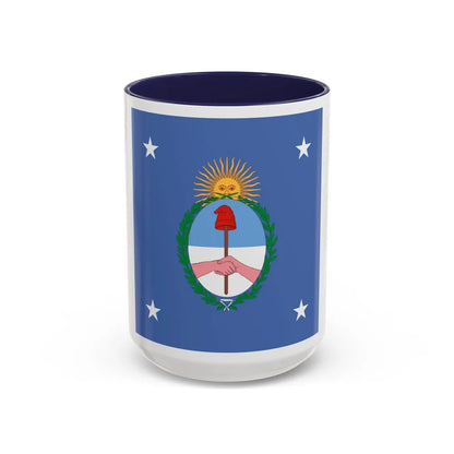 Standard of the President of Argentina Land - Accent Coffee Mug 15oz Navy - Go Mug Yourself