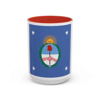 Standard of the President of Argentina Land - Accent Coffee Mug 15oz Red - Go Mug Yourself