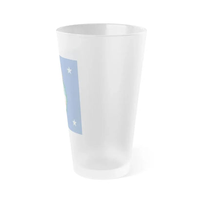 Standard of the President of Argentina Land - Frosted Pint Glass 16oz - Go Mug Yourself