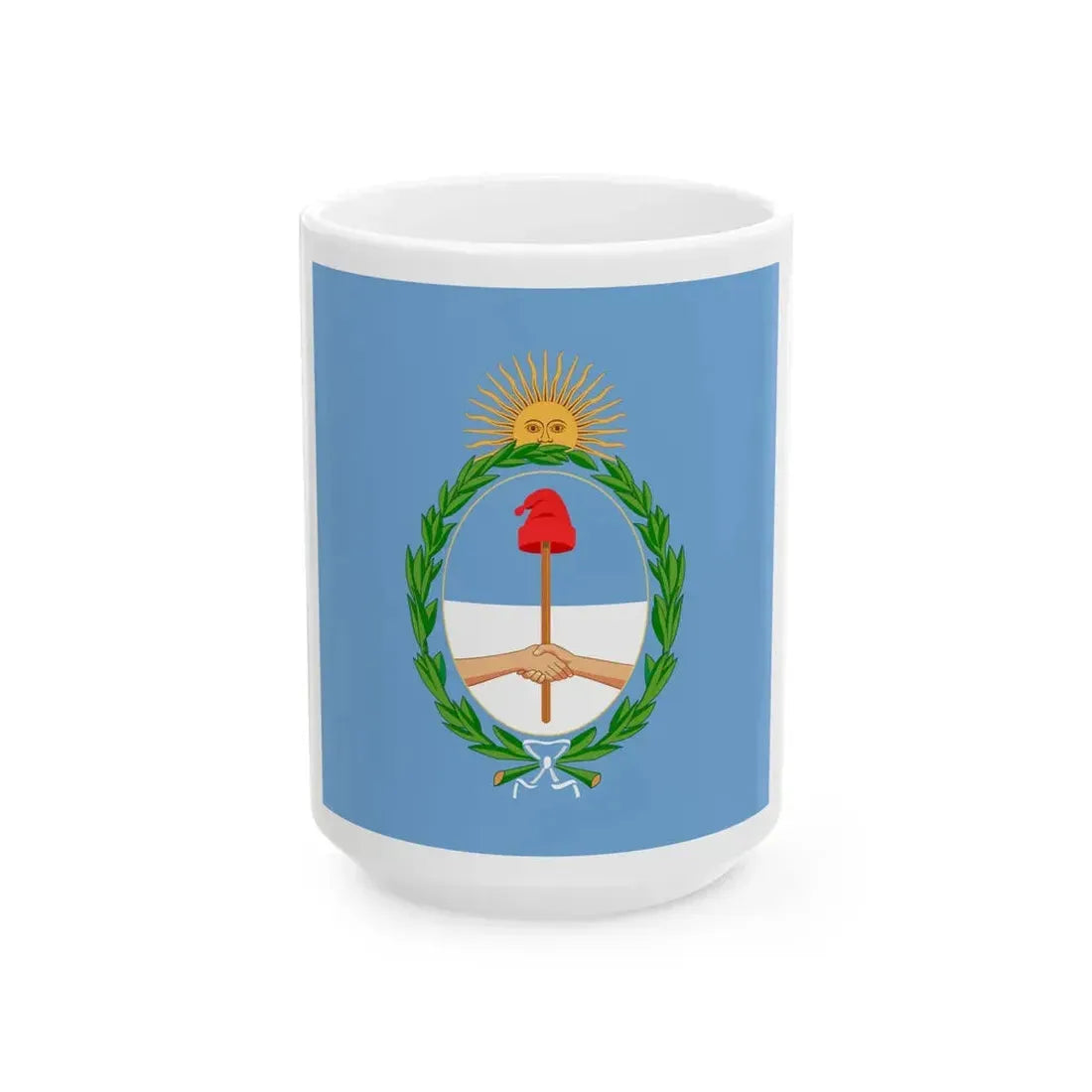 Standard of the President of Argentina until 1904 (Argentina) White Coffee Mug 15oz - Go Mug Yourself
