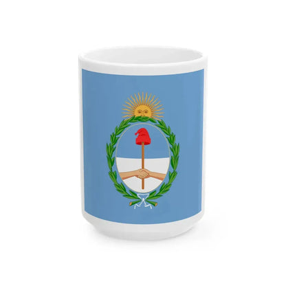 Standard of the President of Argentina until 1904 (Argentina) White Coffee Mug 15oz - Go Mug Yourself