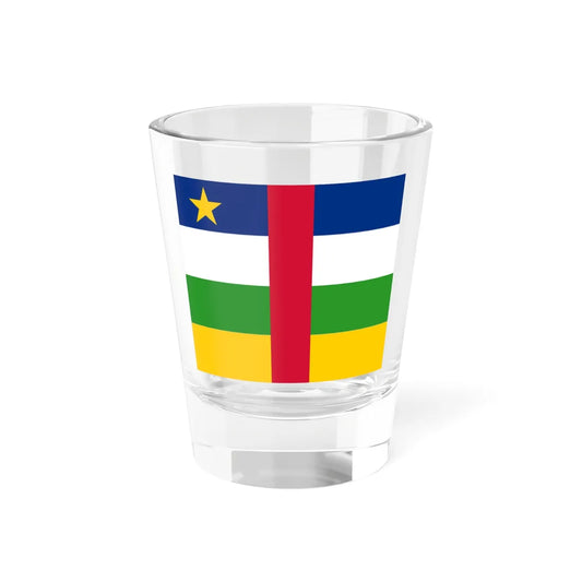 Standard of the President of Central Africa (Central African Republic) Shot Glass 1.5oz 1.5oz - Go Mug Yourself