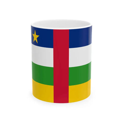 Standard of the President of Central Africa (Central African Republic) White Coffee Mug 11oz - Go Mug Yourself