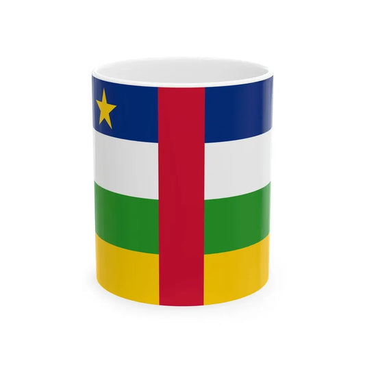 Standard of the President of Central Africa (Central African Republic) White Coffee Mug 11oz - Go Mug Yourself