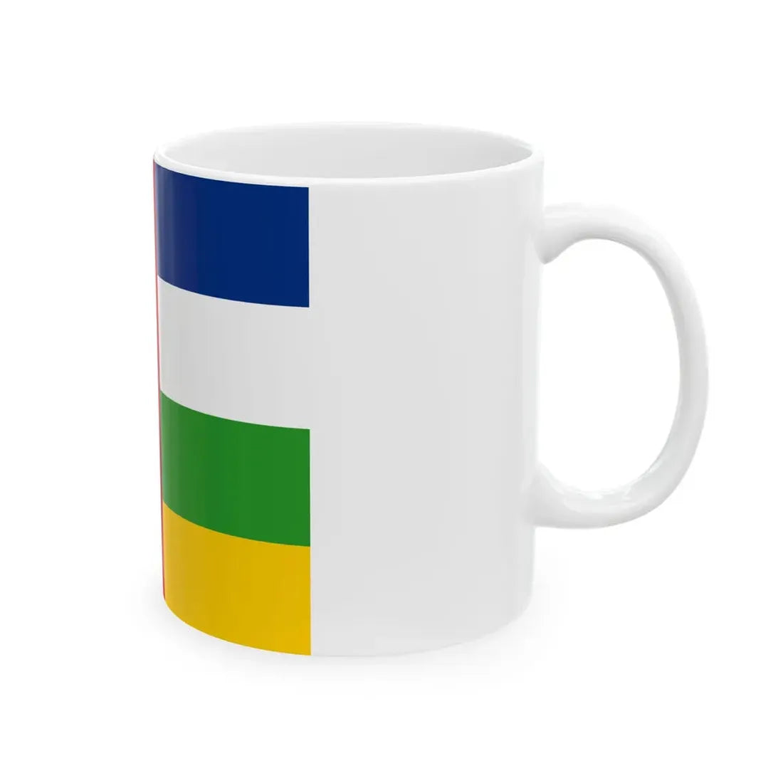 Standard of the President of Central Africa (Central African Republic) White Coffee Mug - Go Mug Yourself