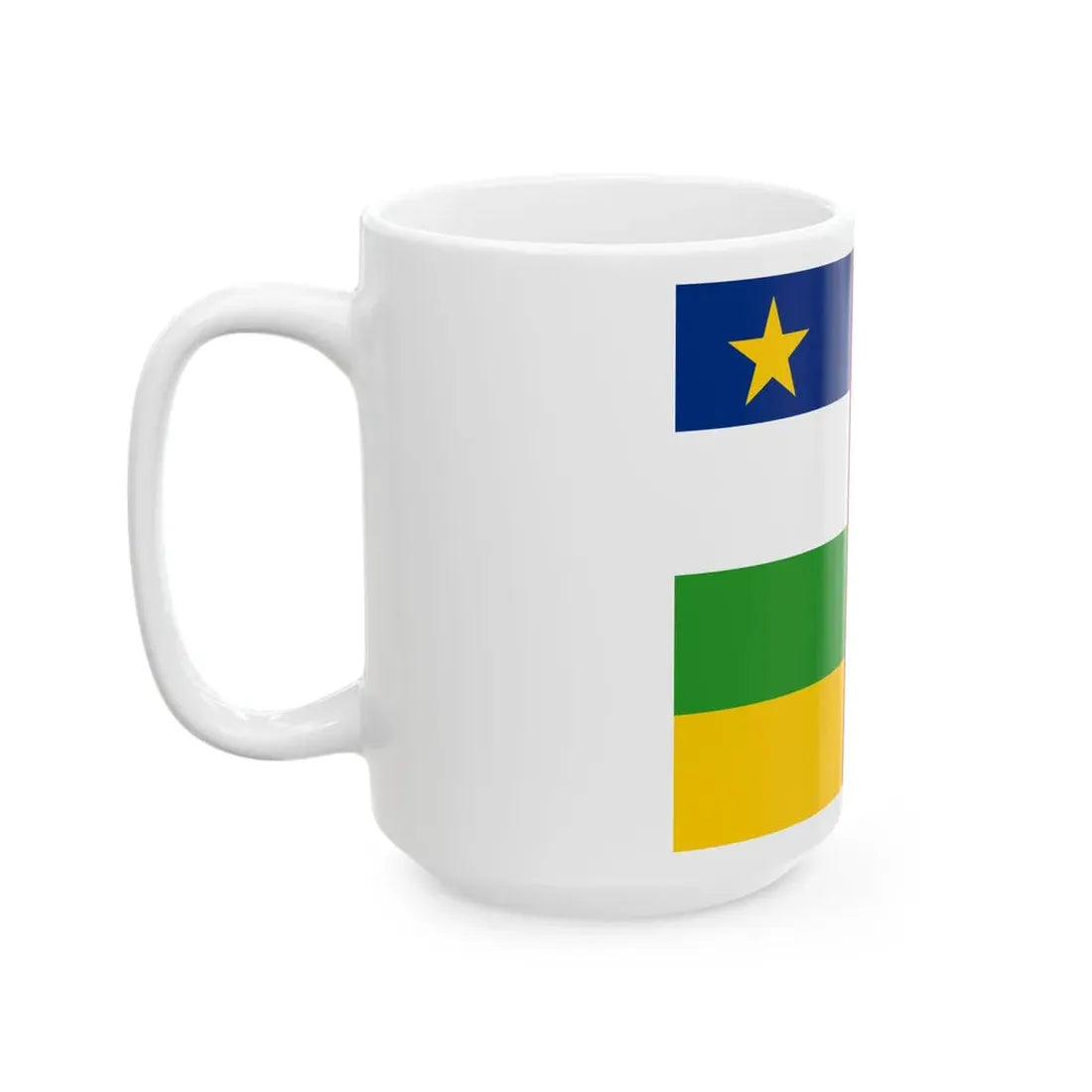Standard of the President of Central Africa (Central African Republic) White Coffee Mug - Go Mug Yourself
