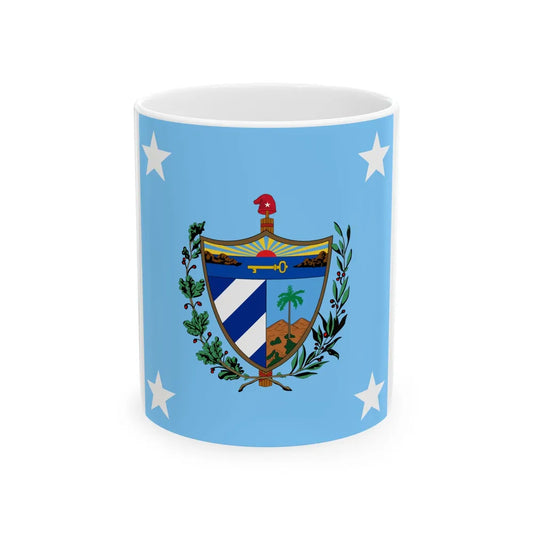 Standard of the President of Cuba 1909-1929 Afloat (Cuba) White Coffee Mug 11oz - Go Mug Yourself
