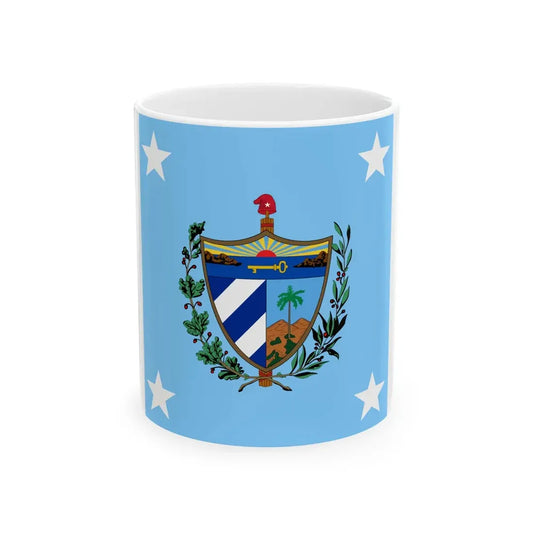 Standard of the President of Cuba 1909-1929 Afloat (Cuba) White Coffee Mug 11oz - Go Mug Yourself