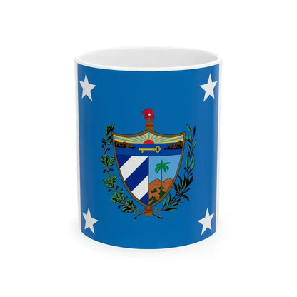 Standard of the President of Cuba 1909-1929 (Cuba) White Coffee Mug 11oz - Go Mug Yourself