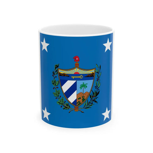 Standard of the President of Cuba 1909-1929 (Cuba) White Coffee Mug 11oz - Go Mug Yourself