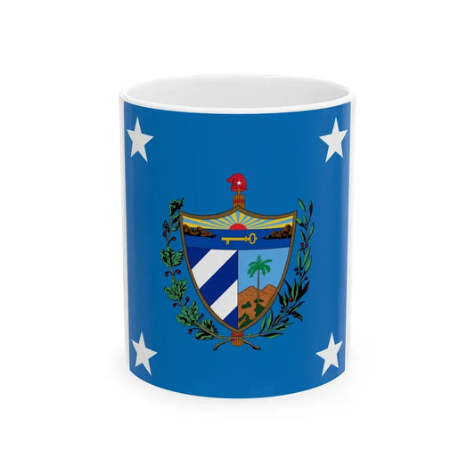 Standard of the President of Cuba 1909-1929 (Cuba) White Coffee Mug 11oz - Go Mug Yourself