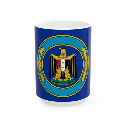 Standard of the President of Egypt at sea 1958-1972 (Egypt) White Coffee Mug 15oz - Go Mug Yourself