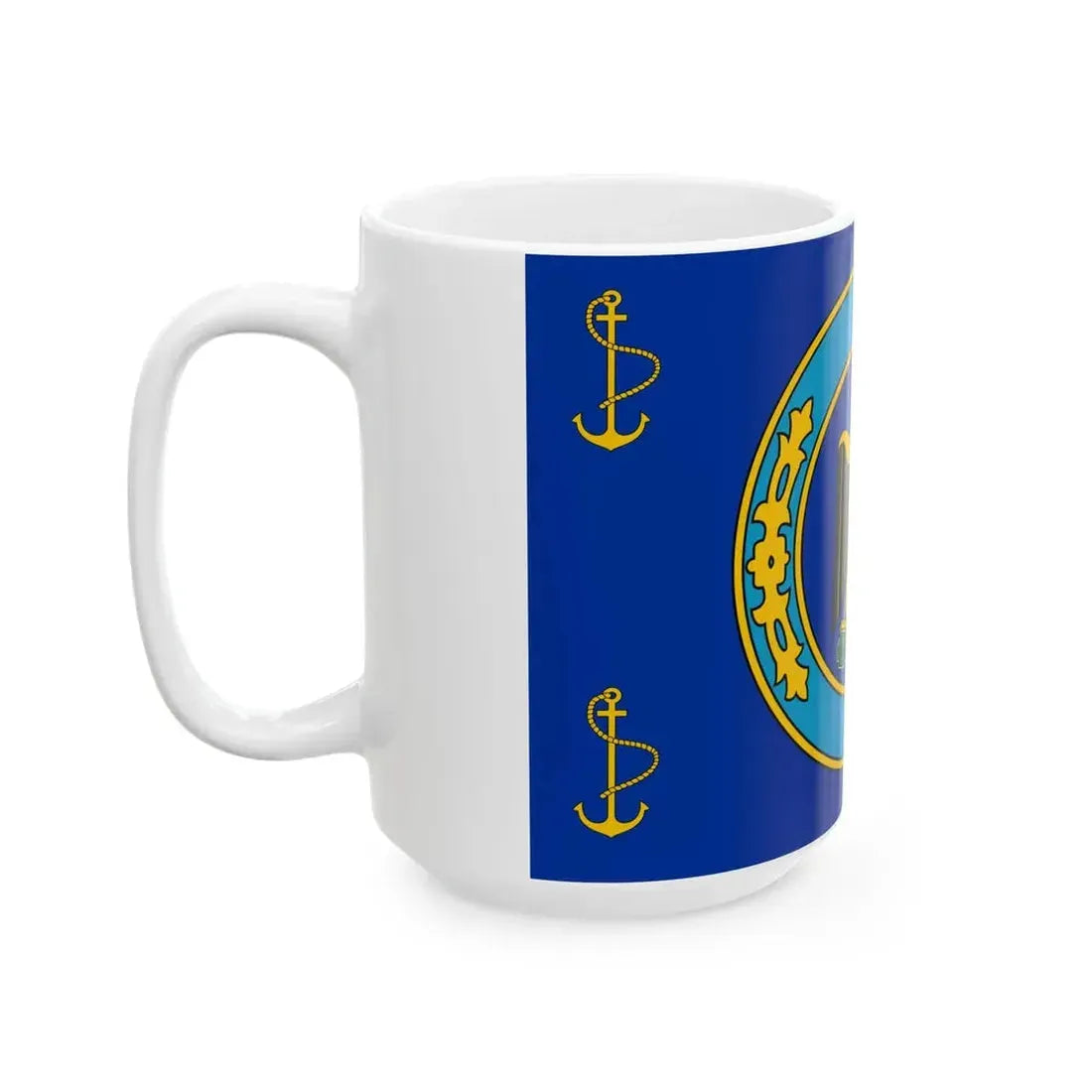 Standard of the President of Egypt at sea 1958-1972 (Egypt) White Coffee Mug - Go Mug Yourself