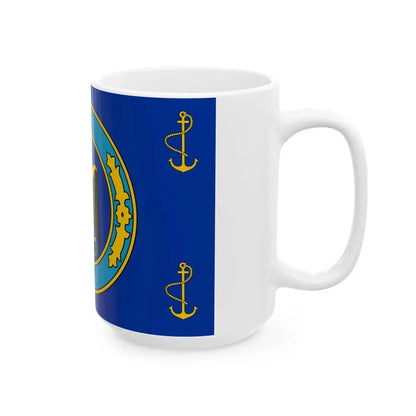 Standard of the President of Egypt at sea 1958-1972 (Egypt) White Coffee Mug - Go Mug Yourself