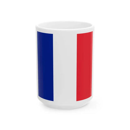 Standard of the President of France 1995-2020 (France) White Coffee Mug 15oz - Go Mug Yourself