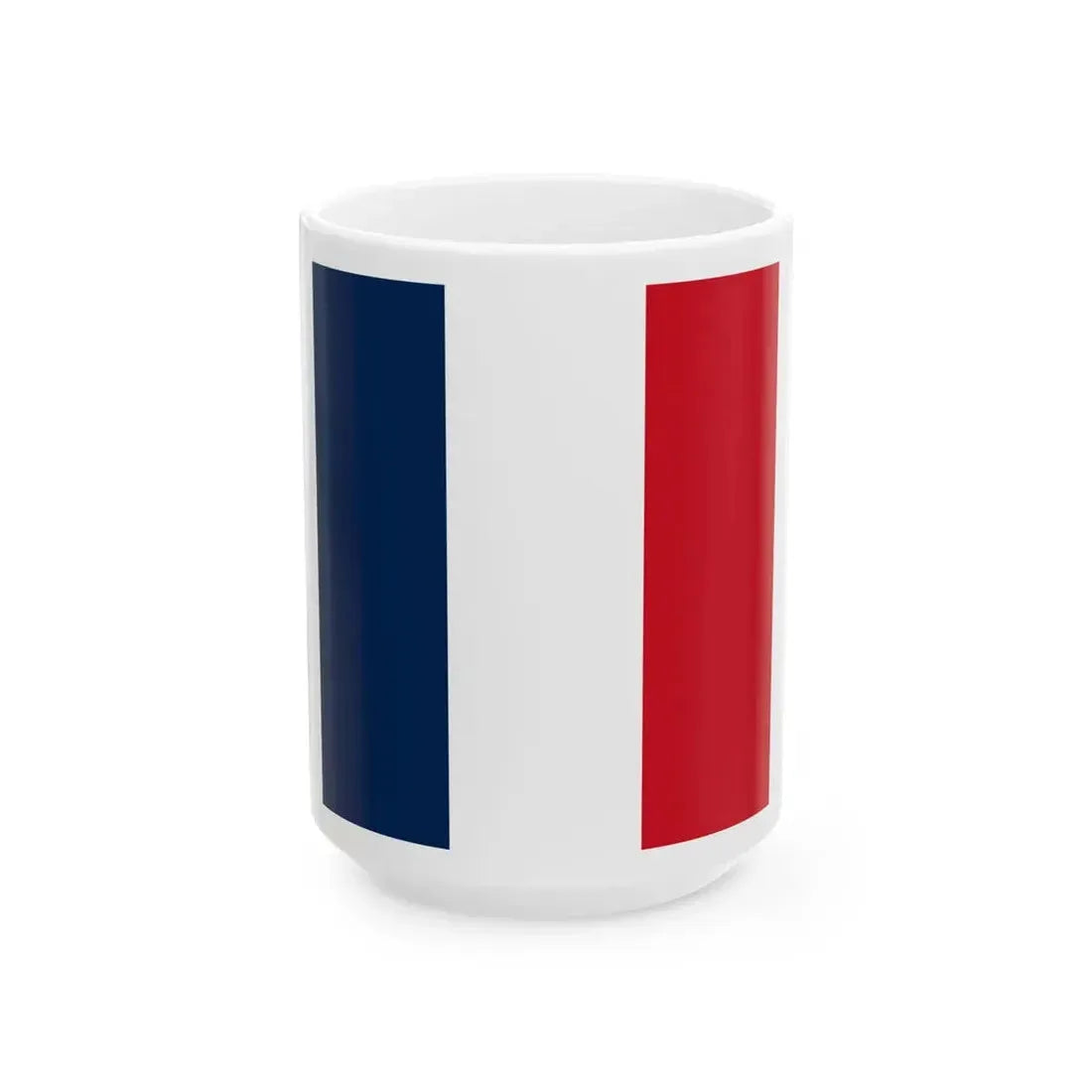 Standard of the President of France (France) White Coffee Mug 15oz - Go Mug Yourself