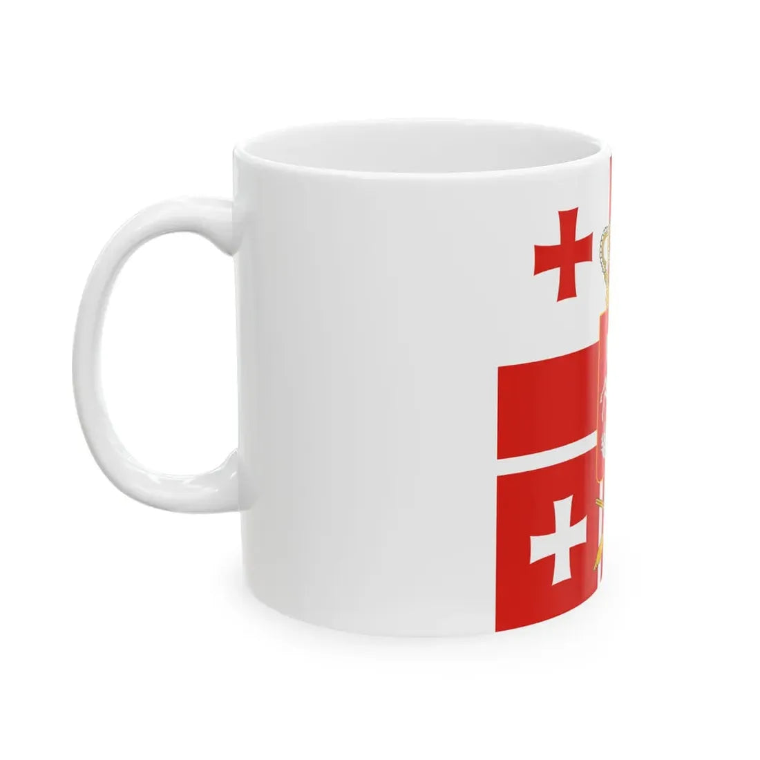 Standard of the President of Georgia 2004-2020 (Georgia) White Coffee Mug - Go Mug Yourself