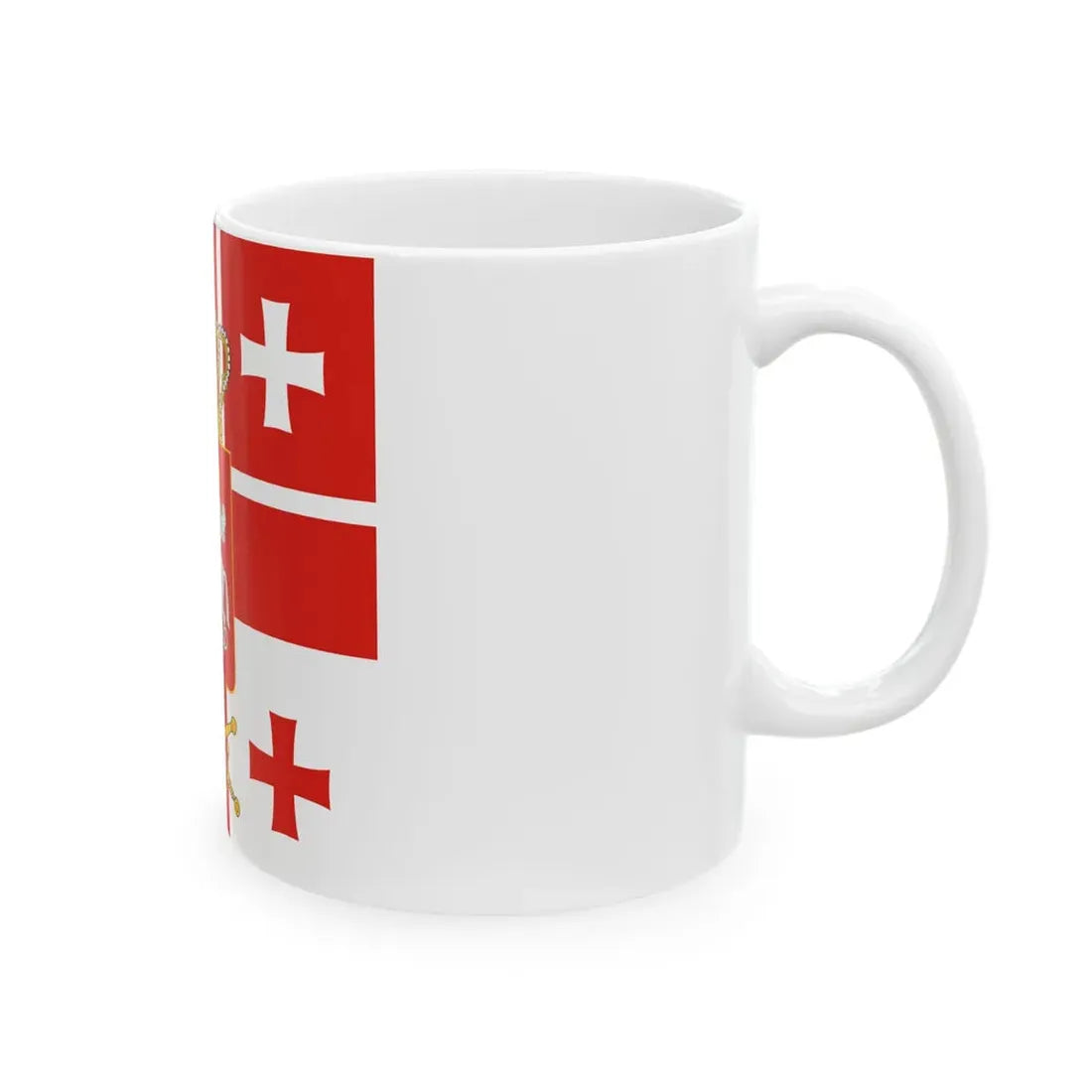 Standard of the President of Georgia 2004-2020 (Georgia) White Coffee Mug - Go Mug Yourself