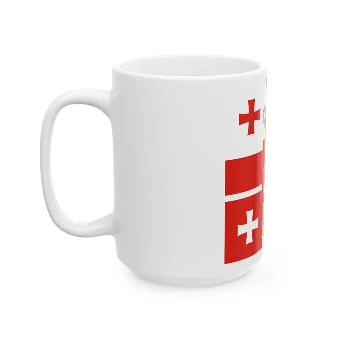 Standard of the President of Georgia 2004-2020 (Georgia) White Coffee Mug - Go Mug Yourself