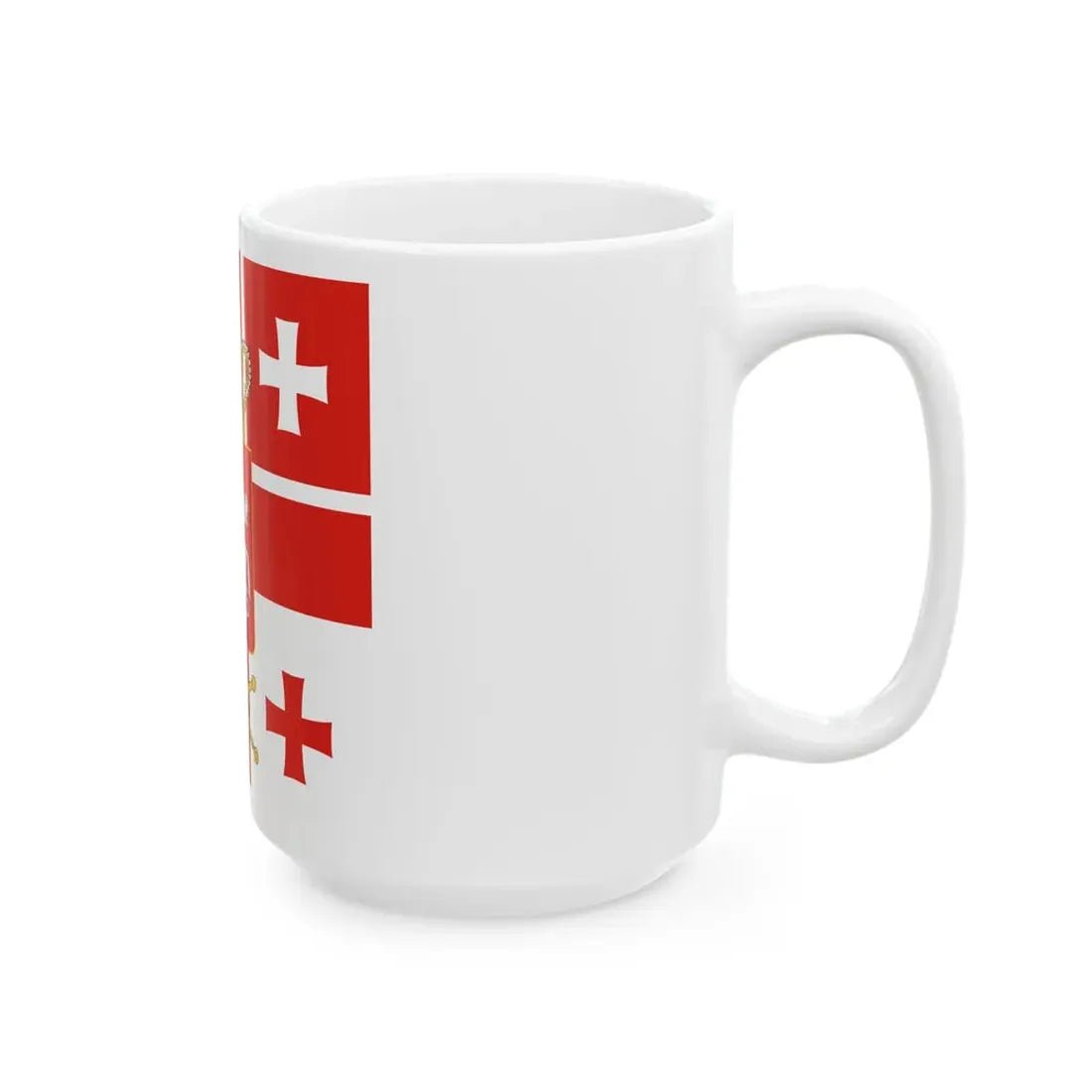 Standard of the President of Georgia 2004-2020 (Georgia) White Coffee Mug - Go Mug Yourself