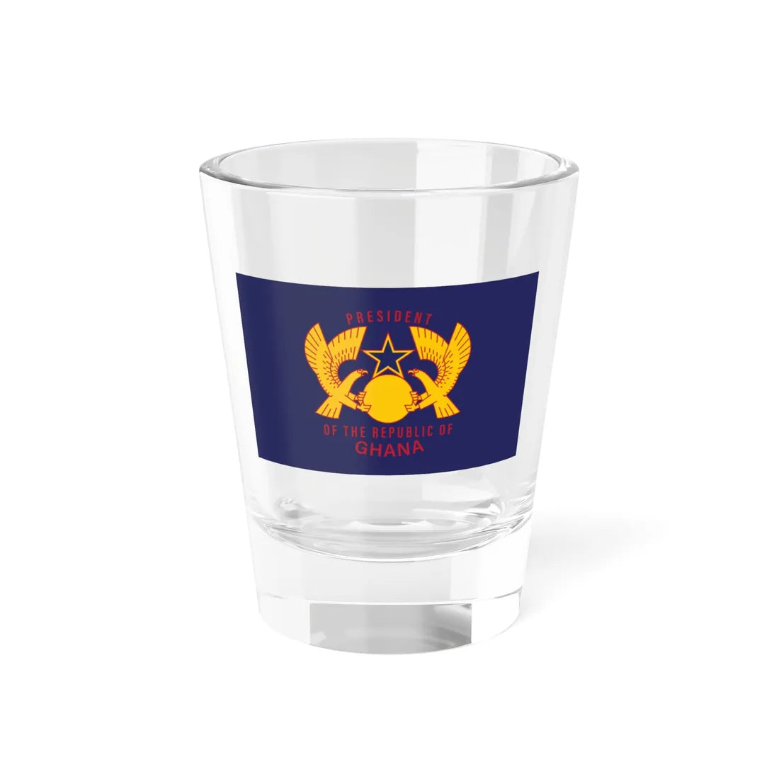 Standard of the President of Ghana (Ghana) Shot Glass 1.5oz 1.5oz - Go Mug Yourself