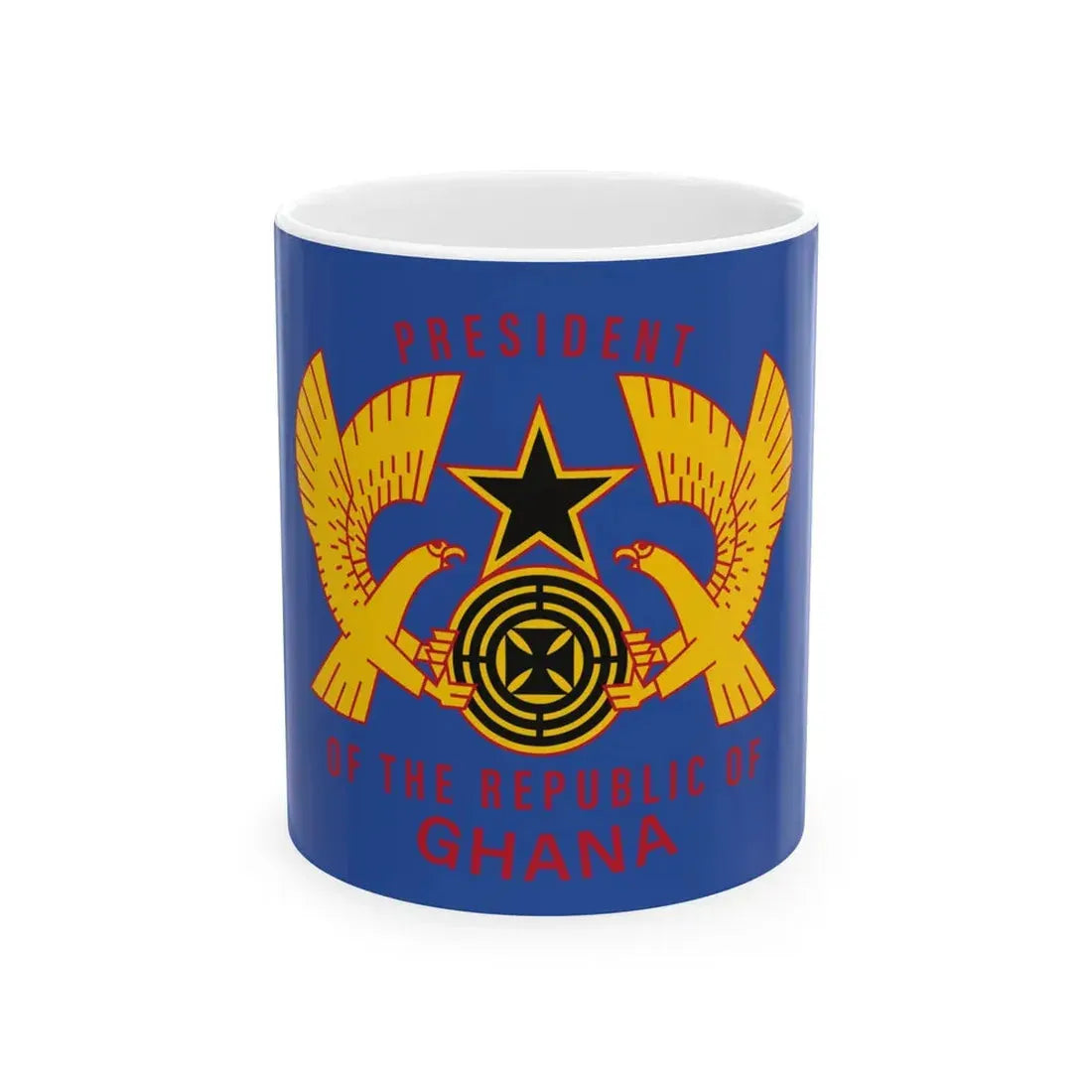Standard of the President of Ghana original (Ghana) White Coffee Mug 11oz - Go Mug Yourself