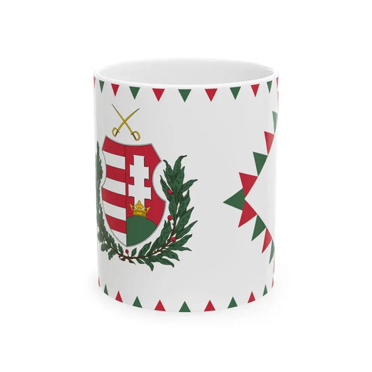 Standard of the President of Hungary 1948-1950 afloat (Hungary) White Coffee Mug 11oz - Go Mug Yourself