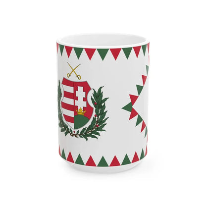 Standard of the President of Hungary 1948-1950 afloat (Hungary) White Coffee Mug 15oz - Go Mug Yourself