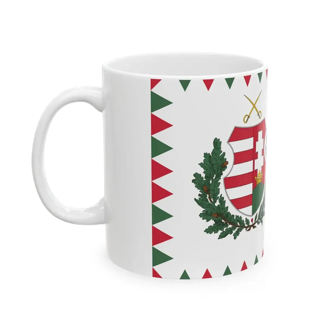 Standard of the President of Hungary 1948-1950 afloat (Hungary) White Coffee Mug - Go Mug Yourself