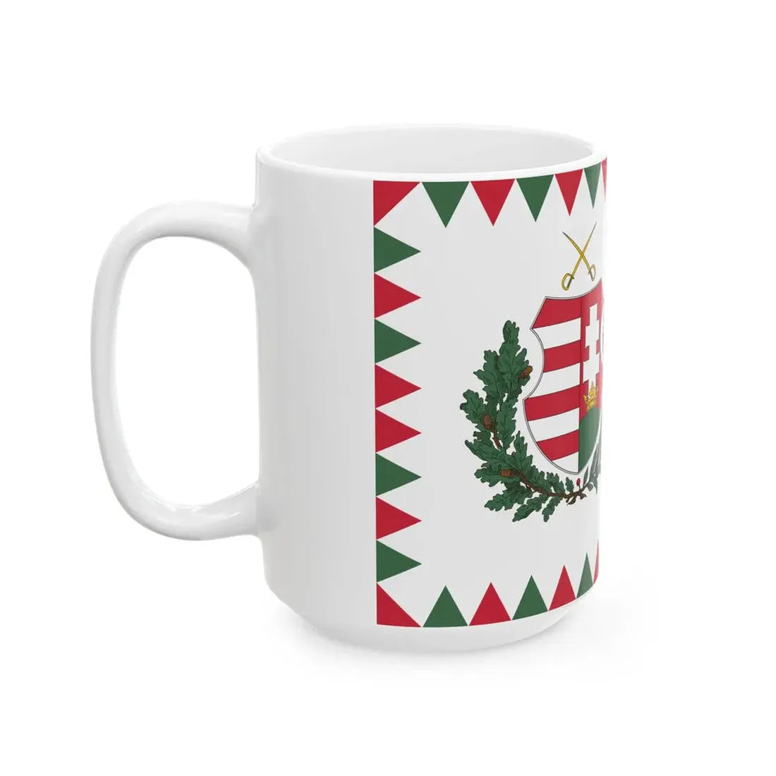 Standard of the President of Hungary 1948-1950 afloat (Hungary) White Coffee Mug - Go Mug Yourself