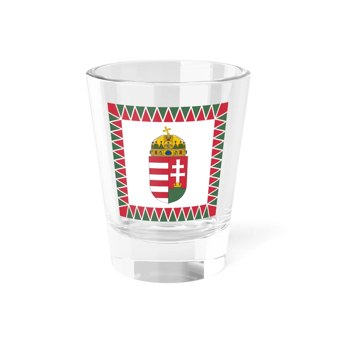 Standard of the President of Hungary 1990s-2012 (Hungary) Shot Glass 1.5oz 1.5oz - Go Mug Yourself