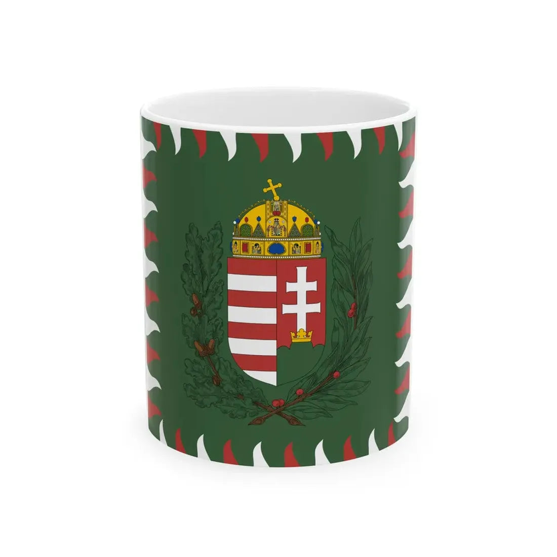 Standard of the President of Hungary 1995 proposal (Hungary) White Coffee Mug 11oz - Go Mug Yourself