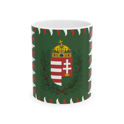 Standard of the President of Hungary 1995 proposal (Hungary) White Coffee Mug 11oz - Go Mug Yourself