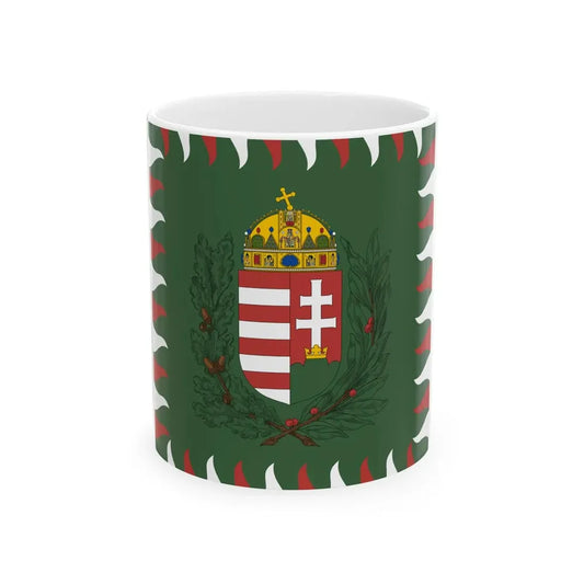 Standard of the President of Hungary 1995 proposal (Hungary) White Coffee Mug 11oz - Go Mug Yourself