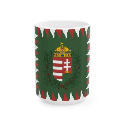 Standard of the President of Hungary 1995 proposal (Hungary) White Coffee Mug 15oz - Go Mug Yourself