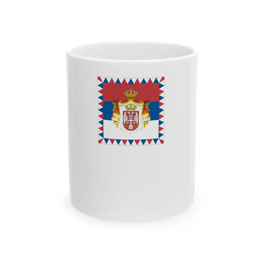 Standard of the President of Serbia source (Serbia) White Coffee Mug 11oz - Go Mug Yourself